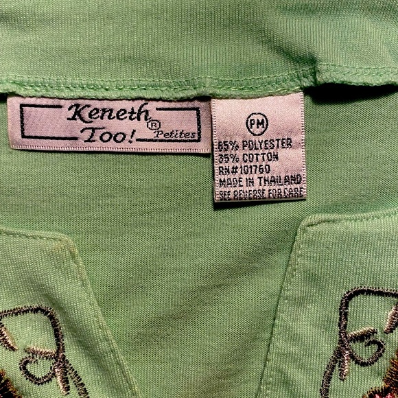 Keneth Too gorgeous embroidered flowers and butterflies MP 💚🌺 - Picture 4 of 4